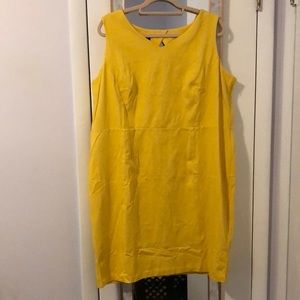 Talbots, 16W sleeveless dress  new w tags - yellow